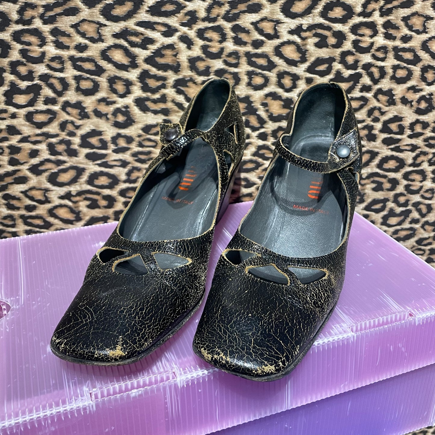 Miu Miu F/W 2001 Cracked Leather Mary Jane’s 39