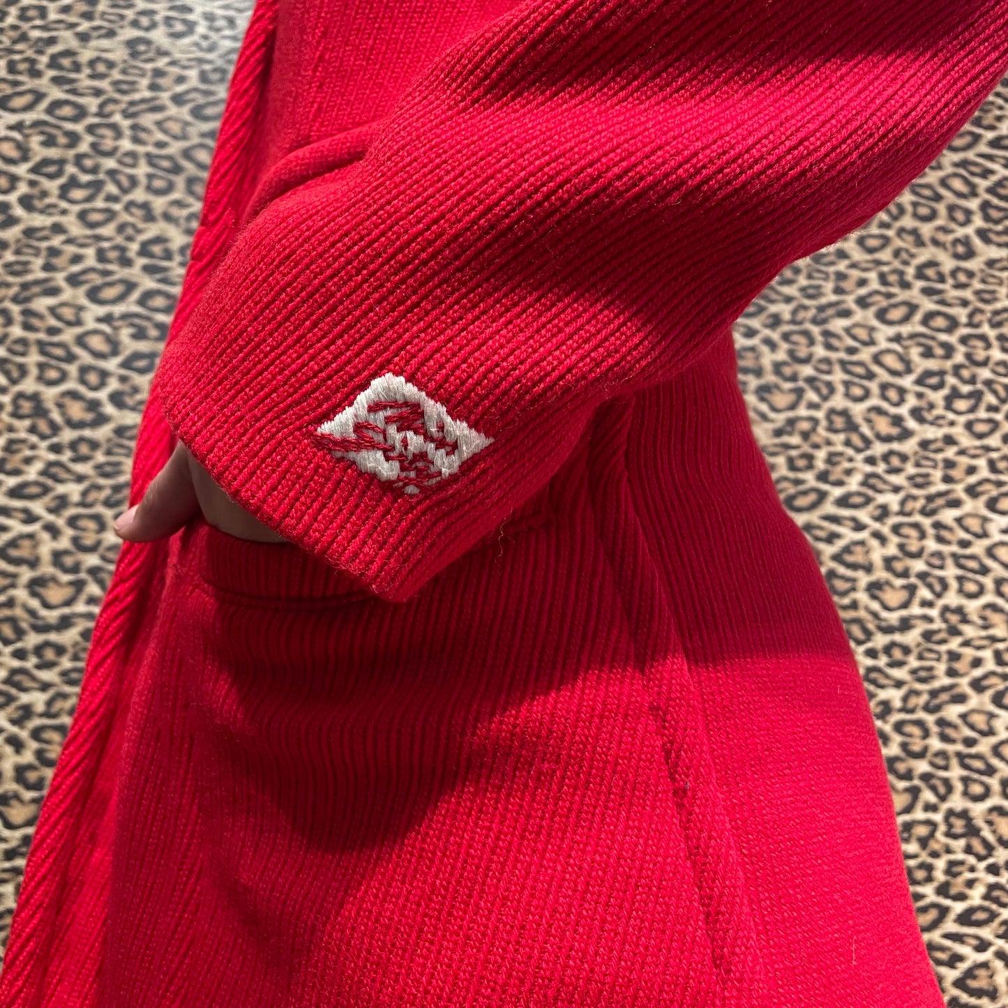 Miss Sixty Red Knit Coat