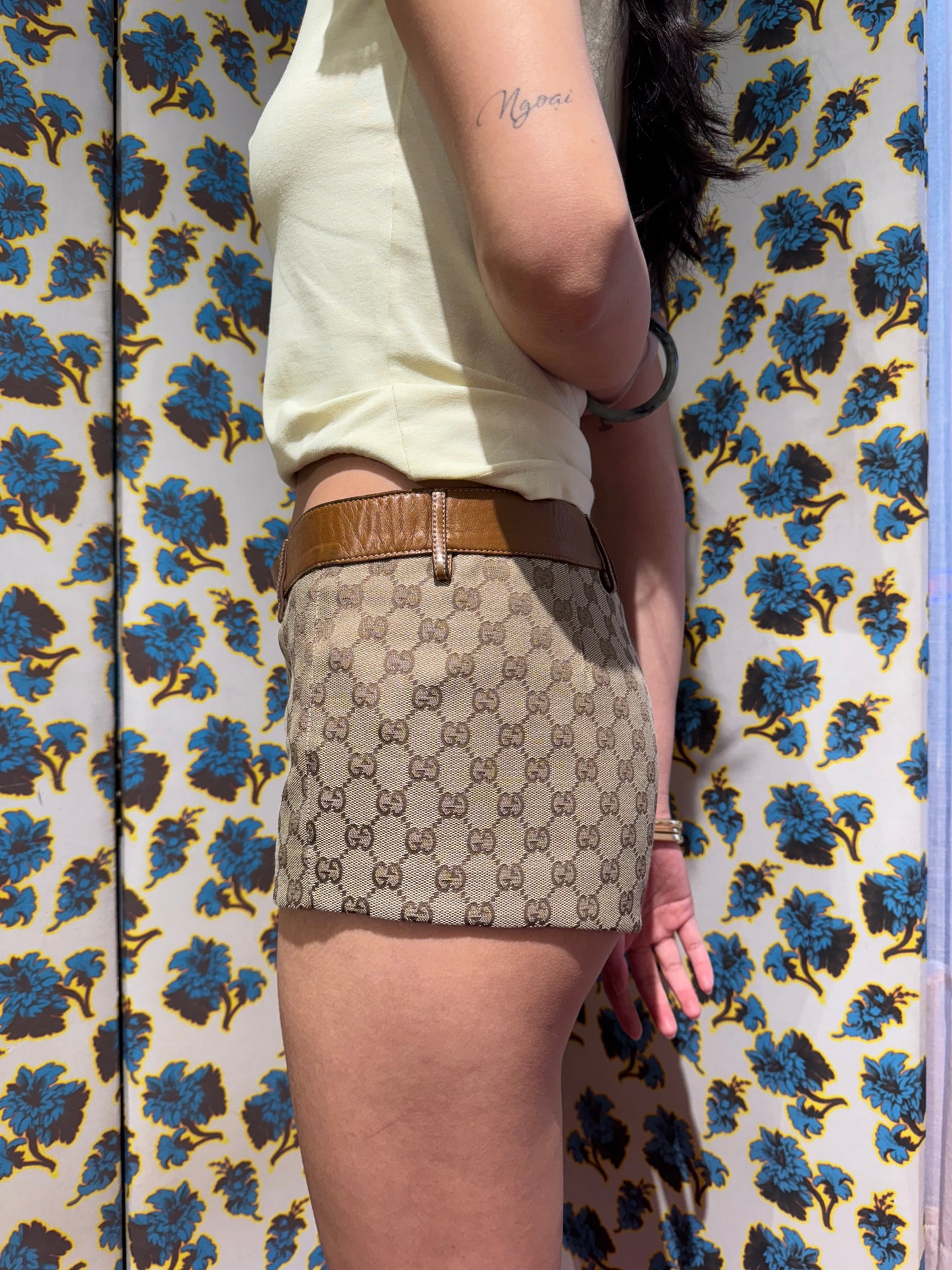 Gucci Monogram Mini Shorts