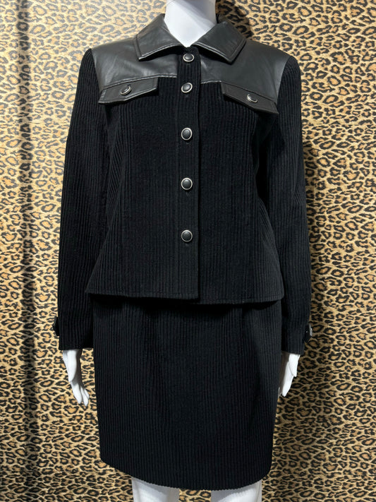 Courrèges Corduroy Skirt Set