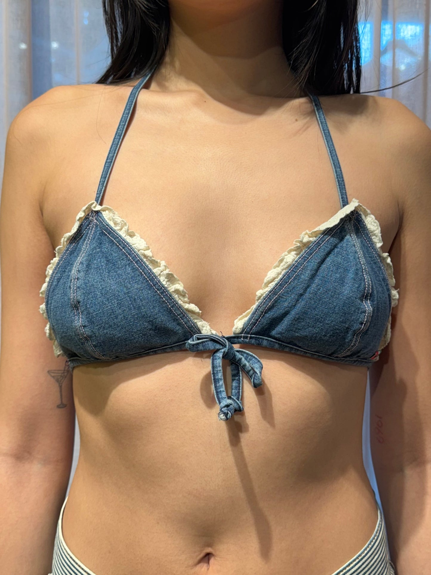 Moschino Denim Triangle Top