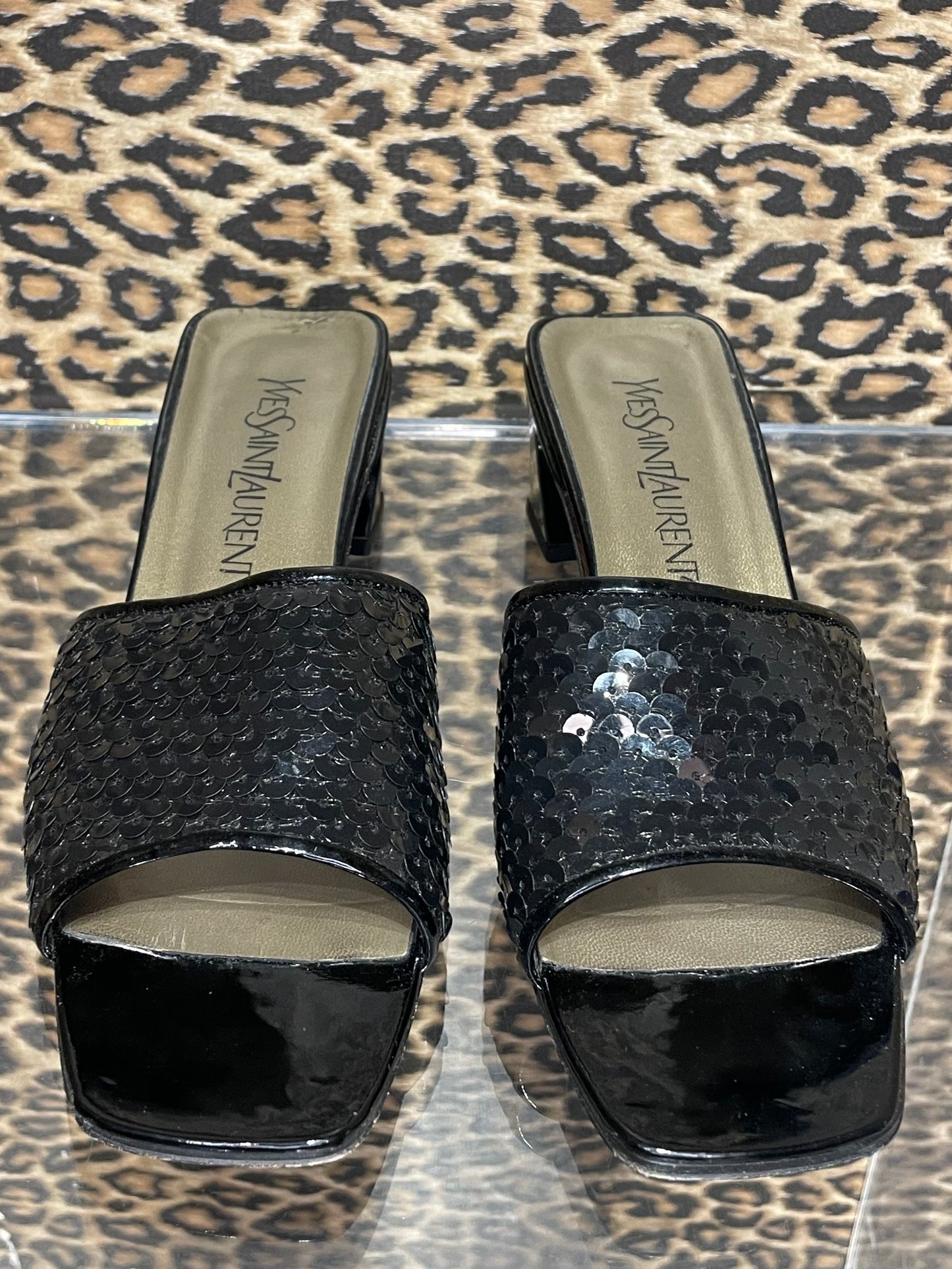 YSL 1980’s Sequin Mules 6/6.5