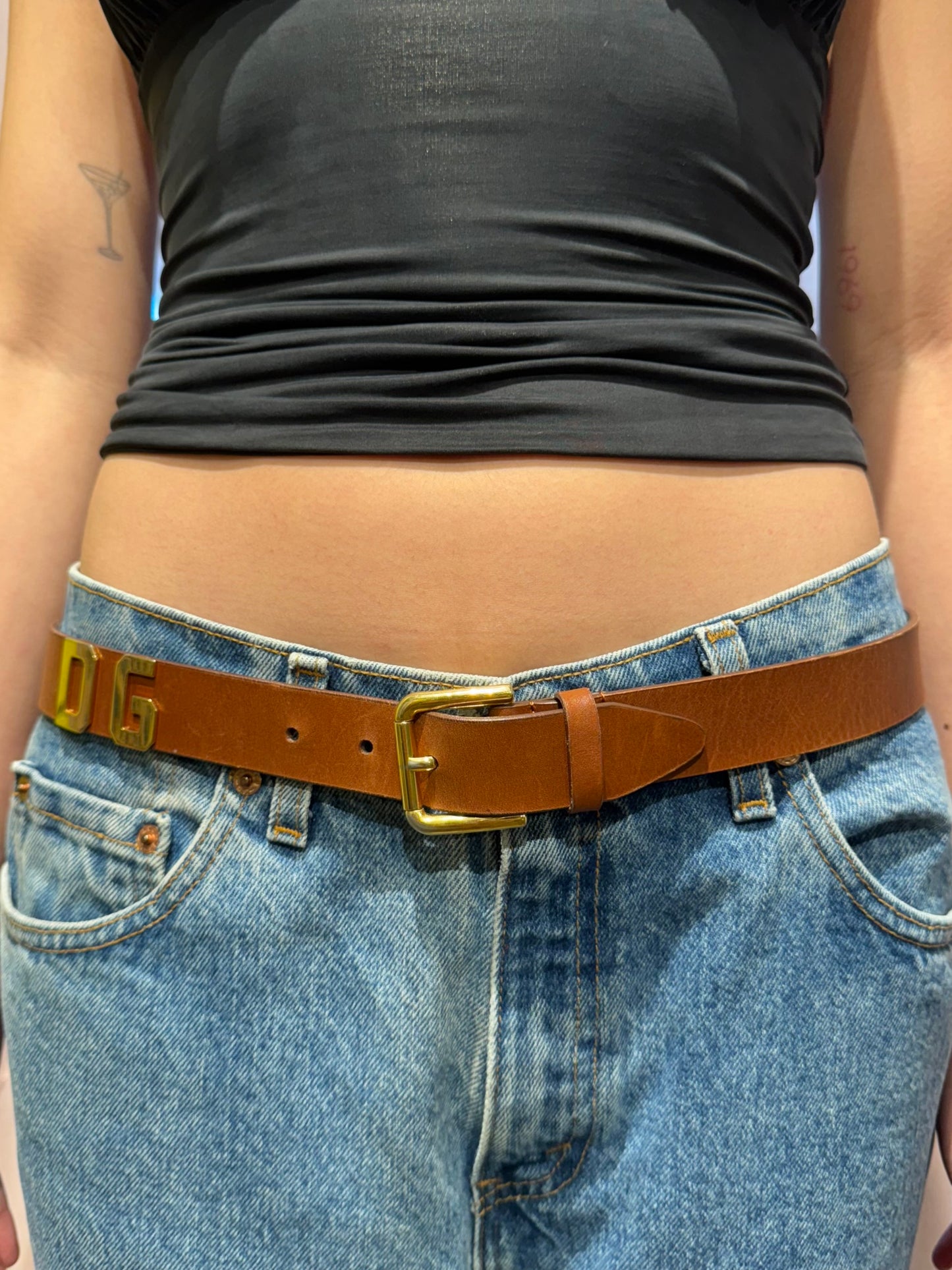 Dolce & Gabbana Brown Leather Belt