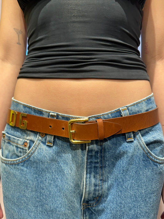 Dolce & Gabbana Brown Leather Belt