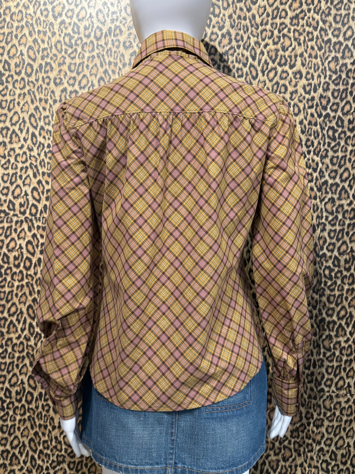 Miu Miu Plaid Shirt