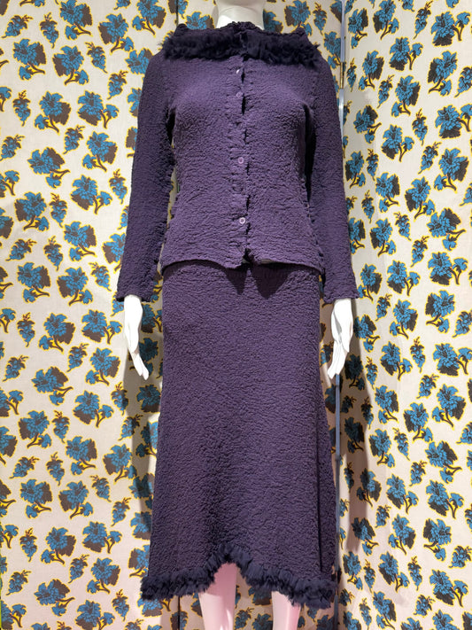 Issey Miyake Me Purple Skirt Set