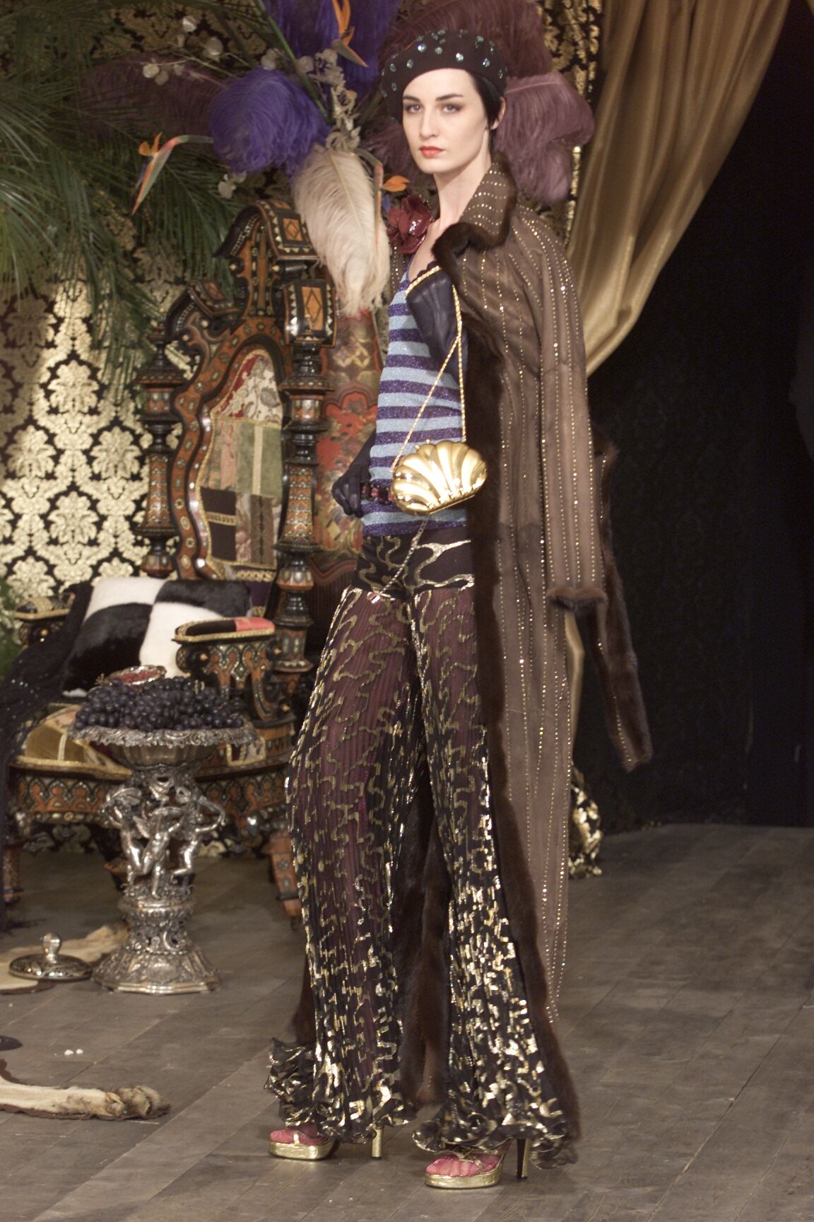 Dolce & Gabbana F/W 2000 Blue Striped Tank