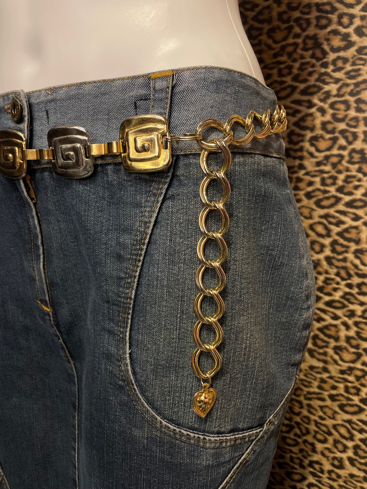 Mixed Metal Chain Belt