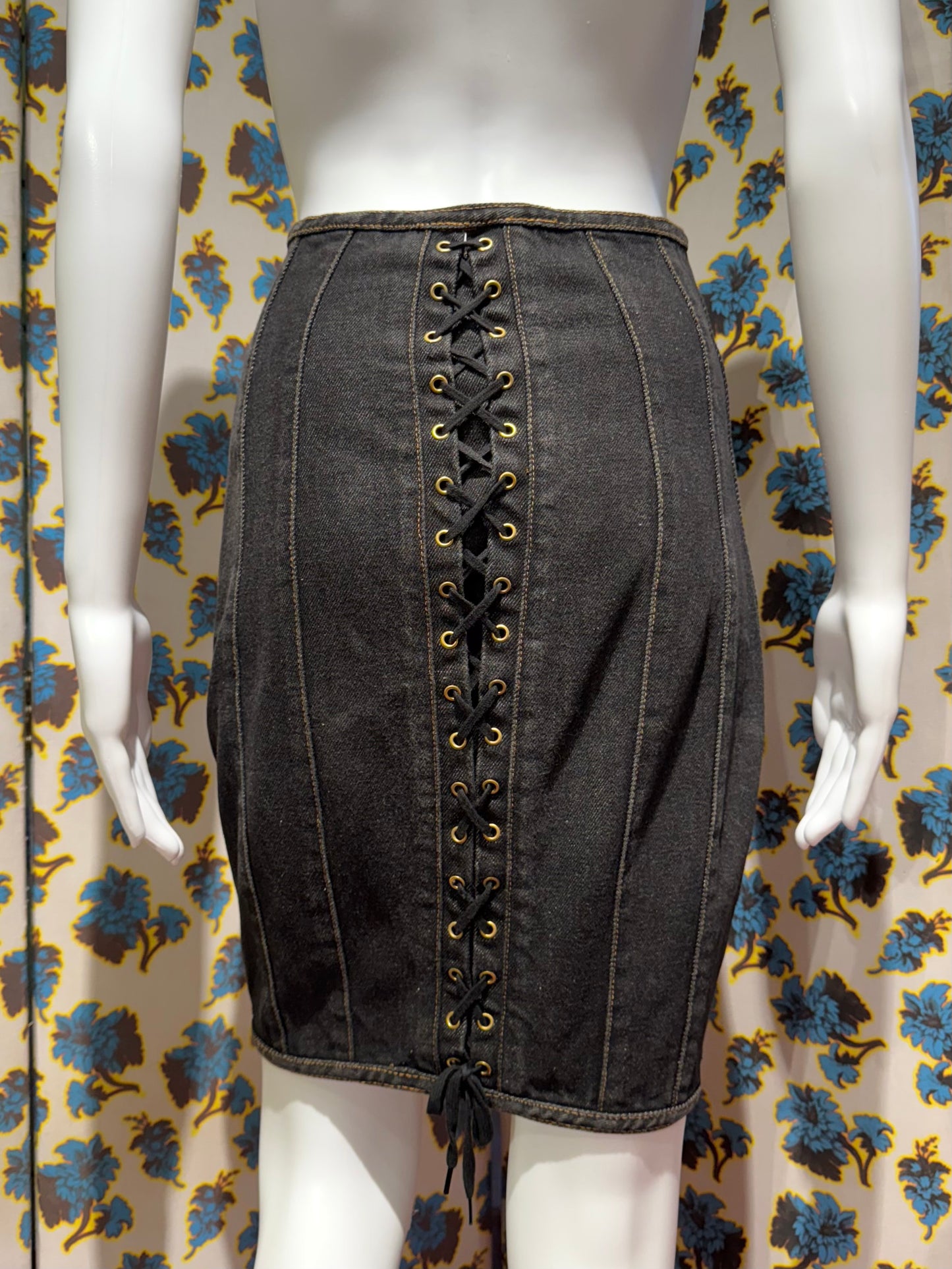 Junior Gaultier S/S 1989 Denim Corset Skirt