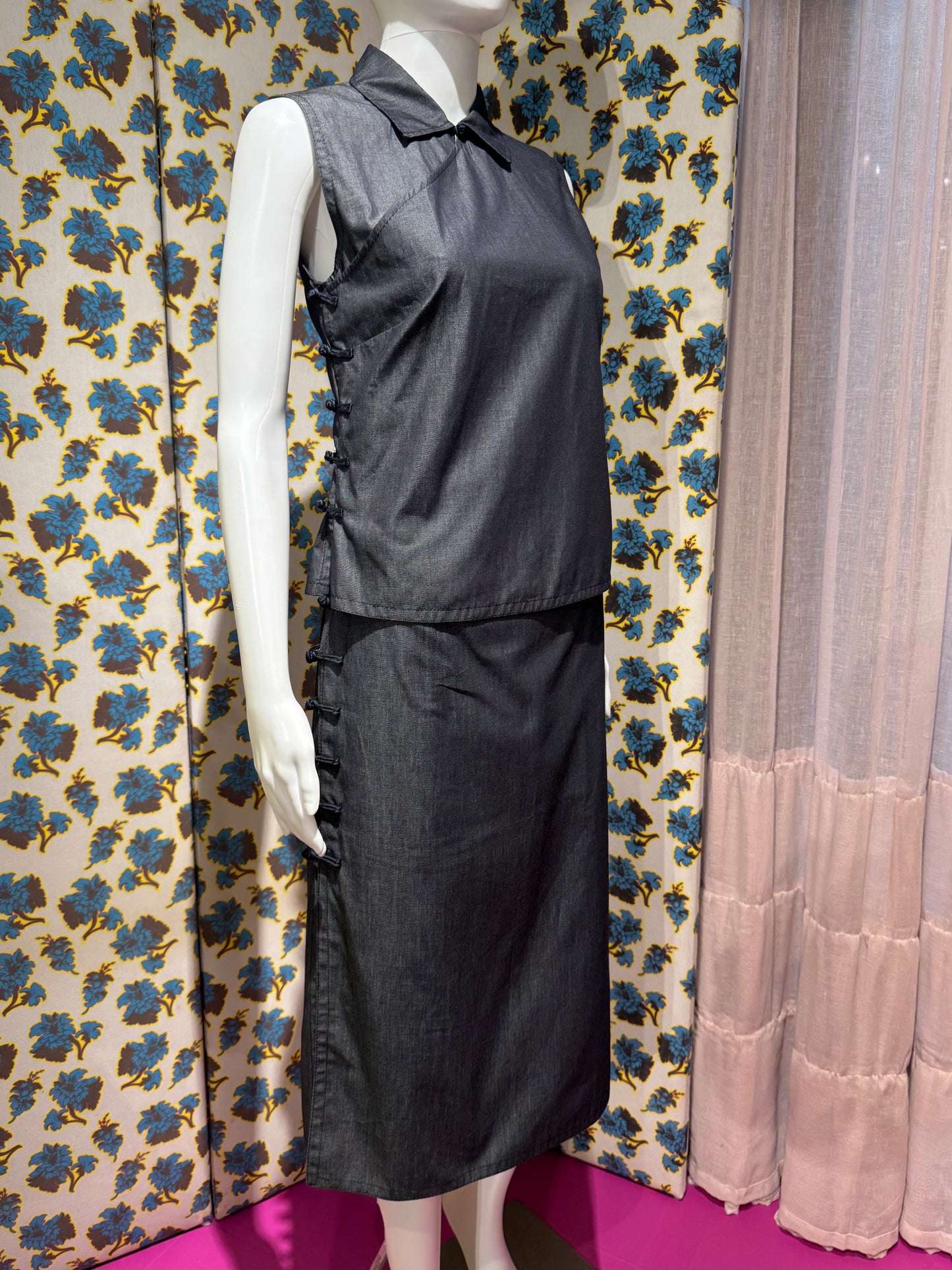 Miu Miu 2001 Frog Closure Skirt Set