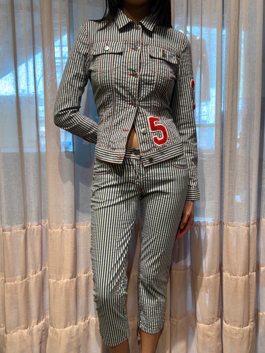 Blugirl Striped Jacket and Capris