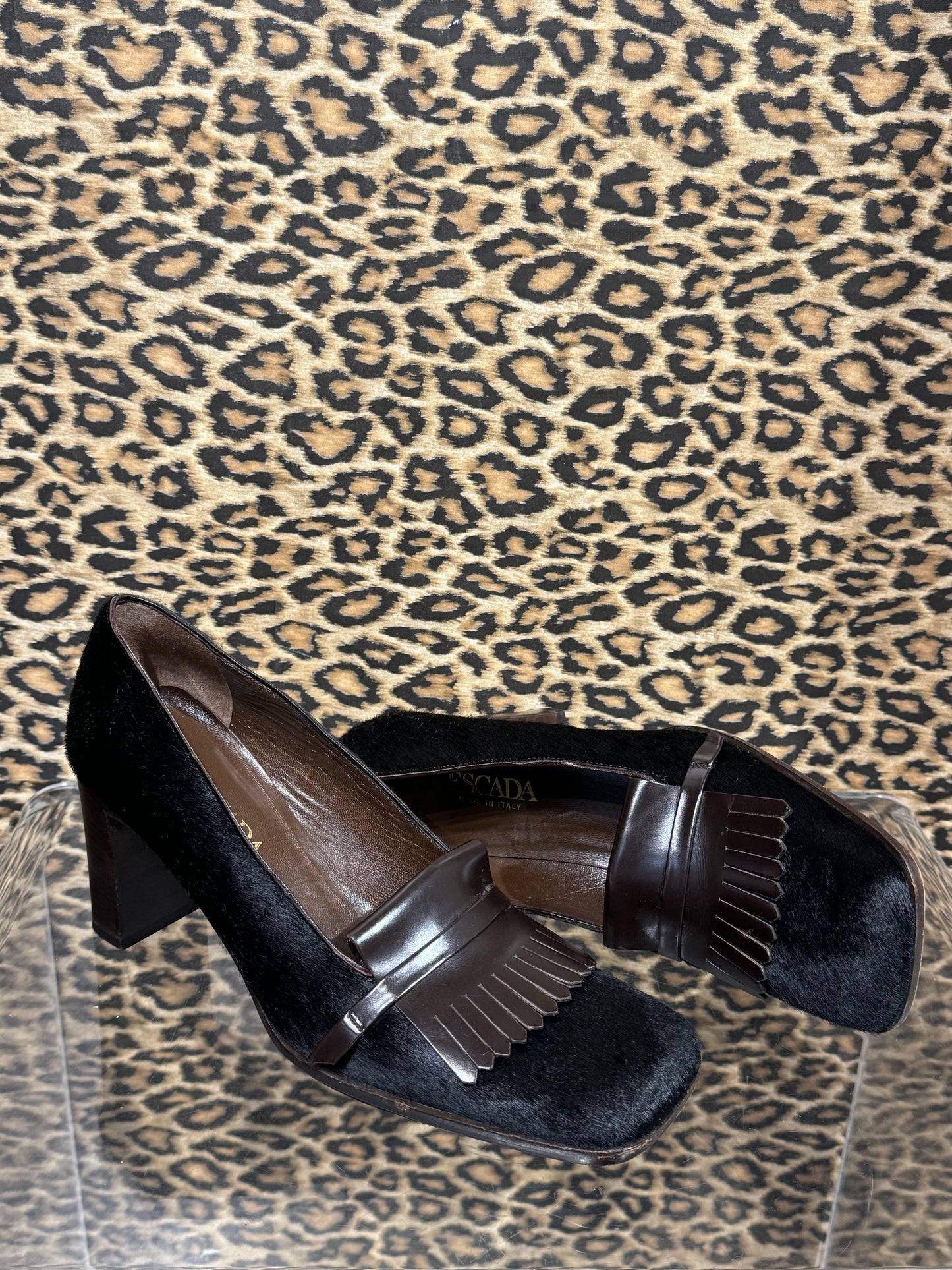 Escada Pony Hair Pumps 8