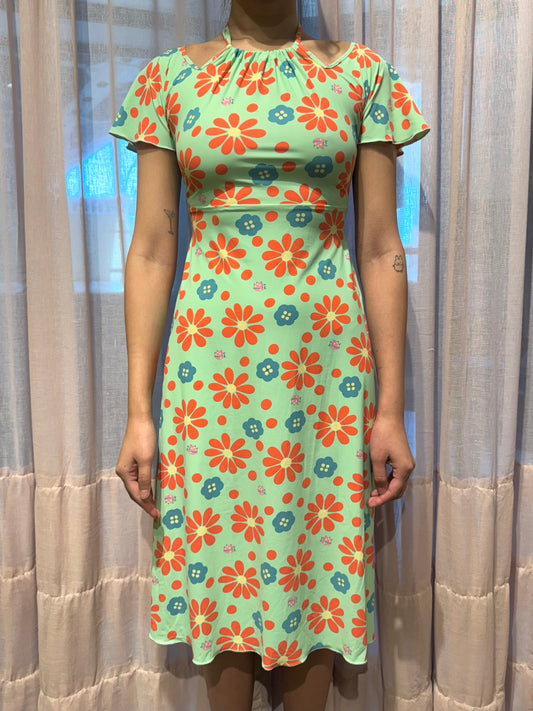 Fendi Blue Flower Dress