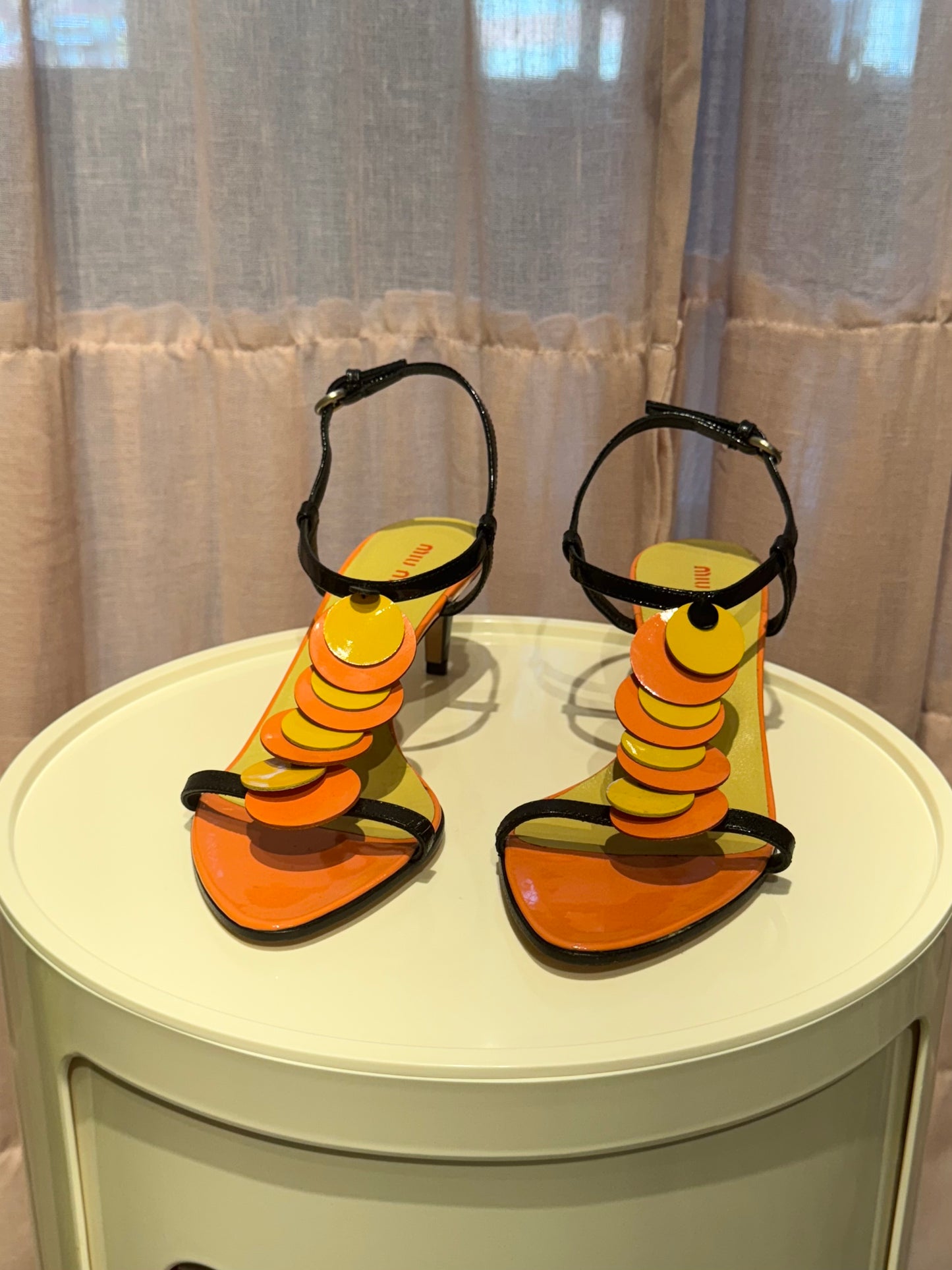 Miu Miu S/S 2003 Paillette Sandals 36