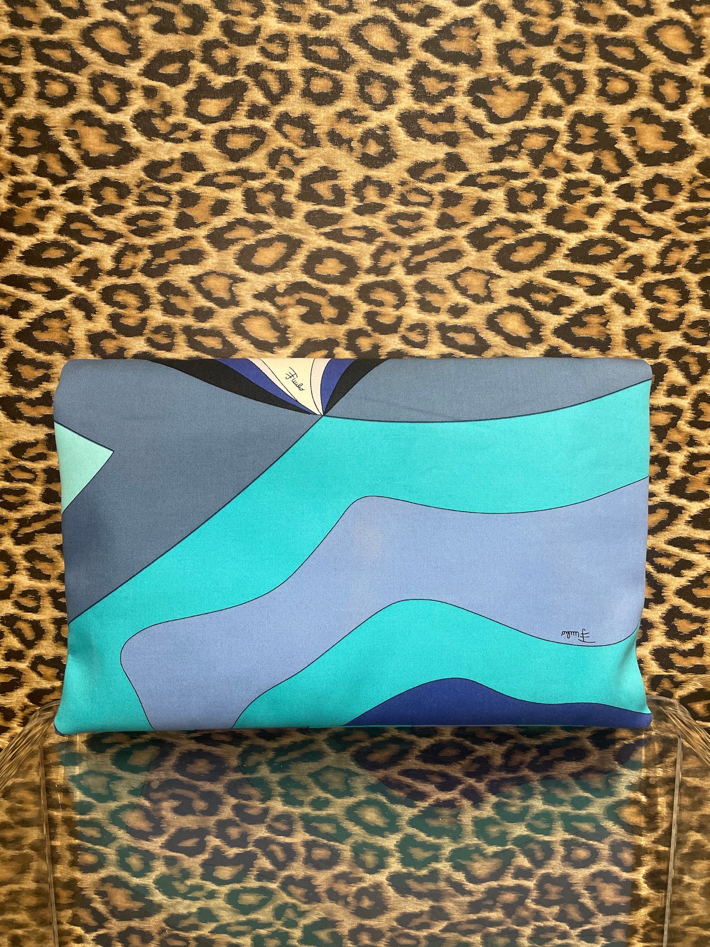 Emilio Pucci Blue Clutch