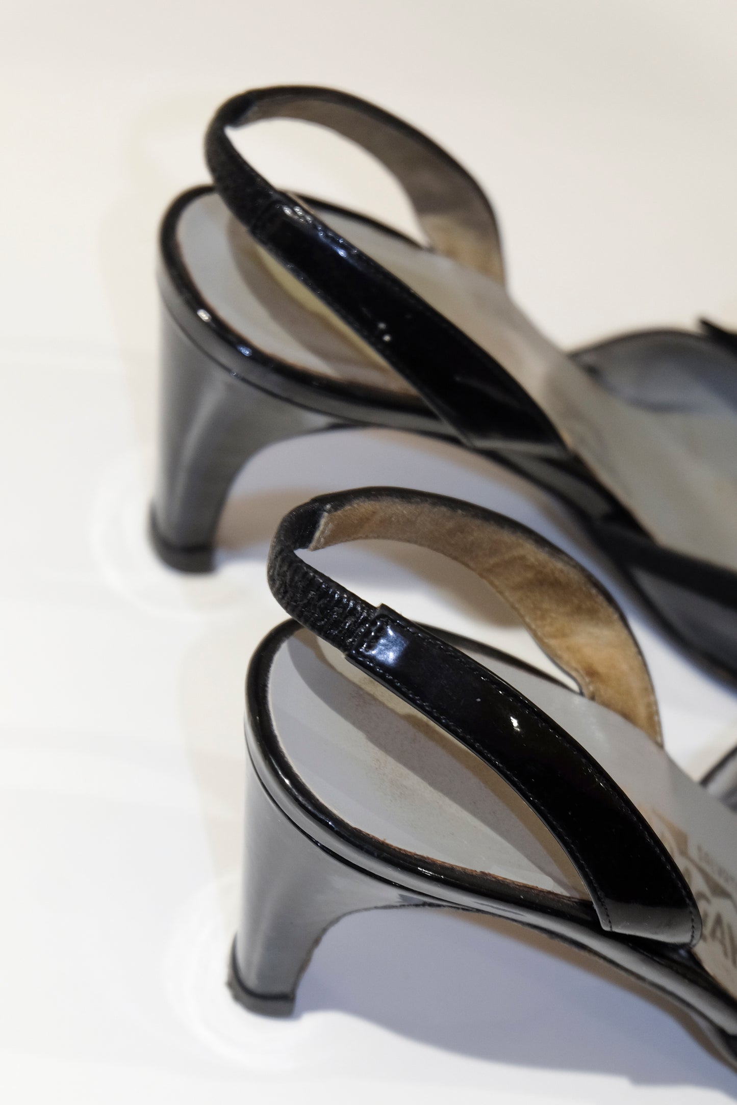 Ferragamo Patent Leather Slingbacks