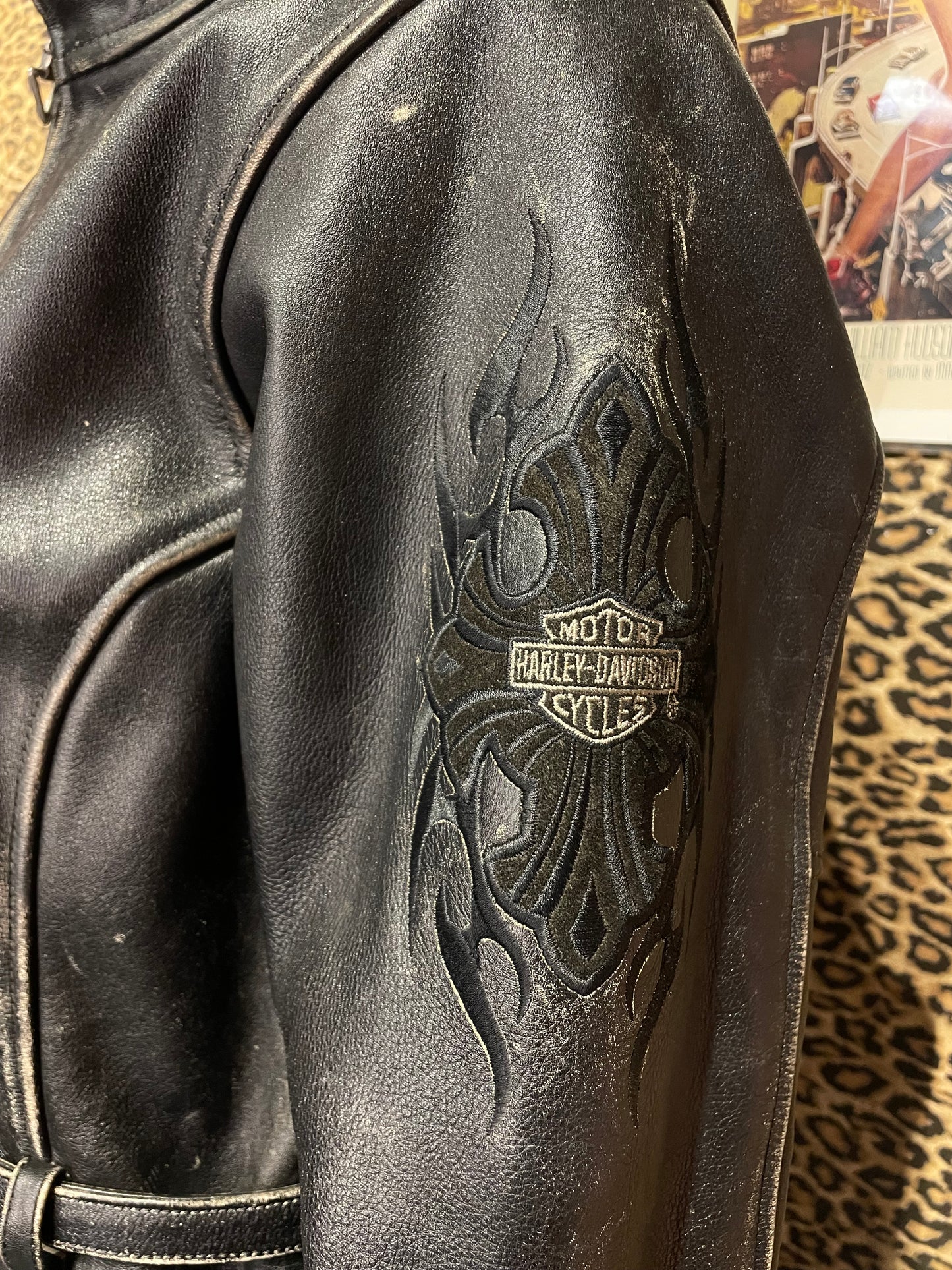 Harley Davidson Belted Leather Jacket