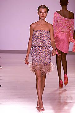 Tuleh S/S 2001 Sequin Ostrich Feather Dress