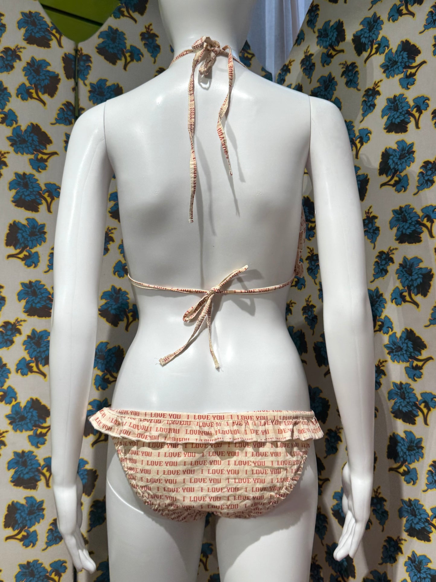 Chloé S/S 1999 I Love You Bra and Undies Set