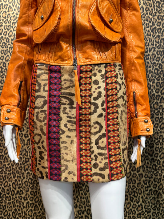 John Galliano F/W 2002 Pony Hair Mini Skirt