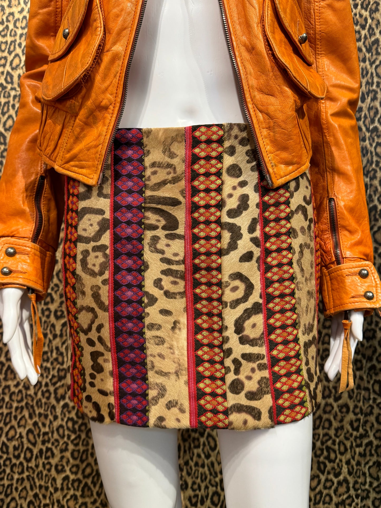John Galliano F/W 2002 Pony Hair Mini Skirt
