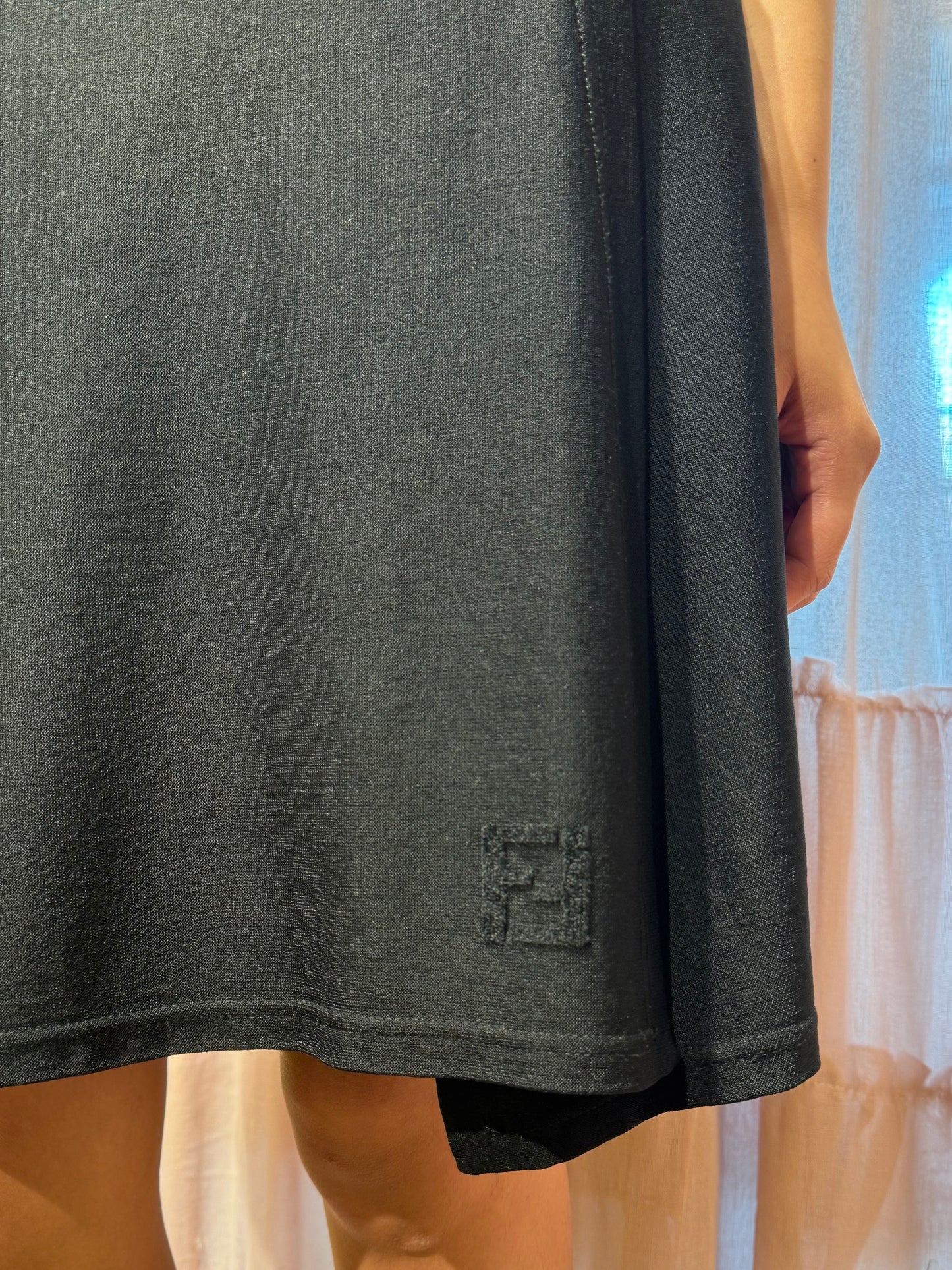 Fendi Black Wrap Skirt