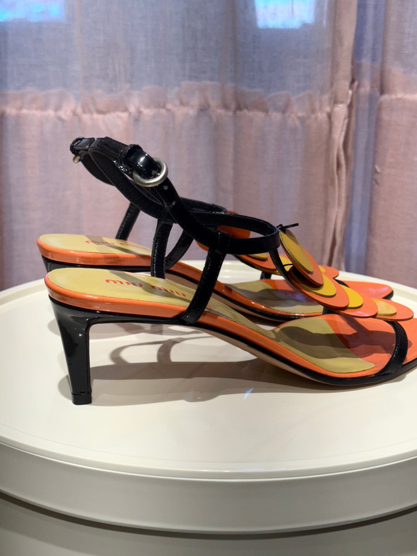 Miu Miu S/S 2003 Paillette Sandals 36