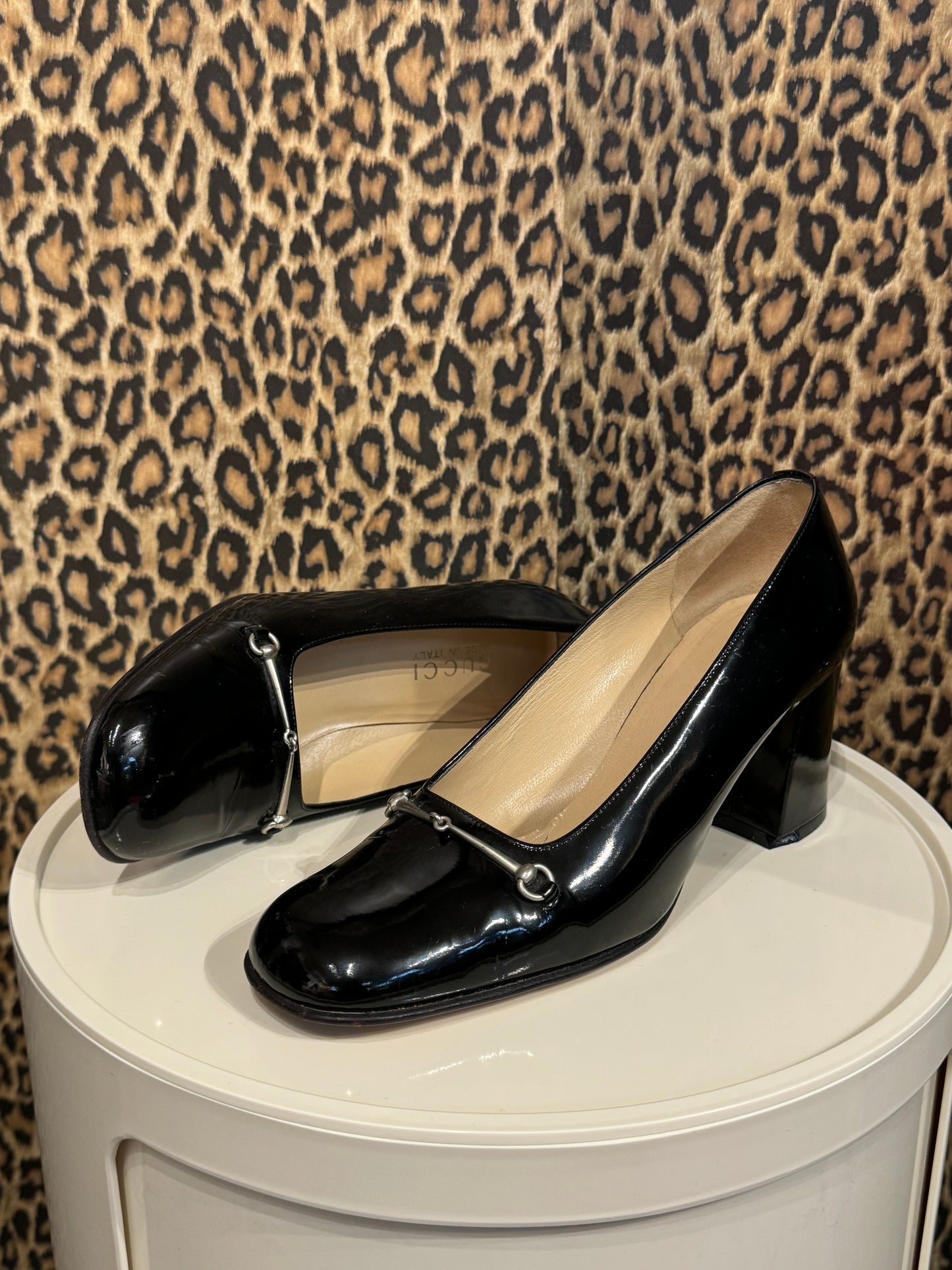 Gucci Patent Horsebit Pumps 7