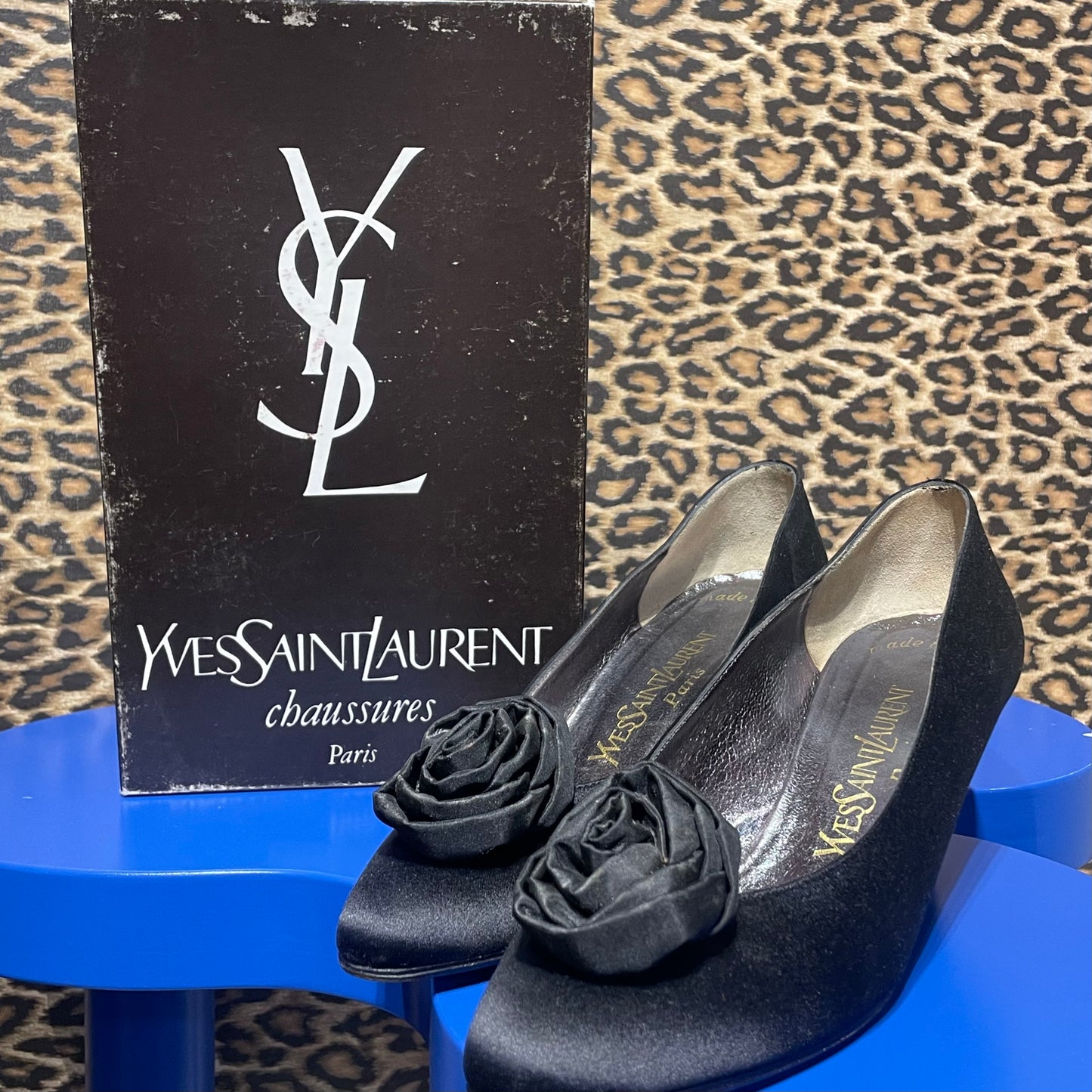 YSL Satin Rose Pumps 7