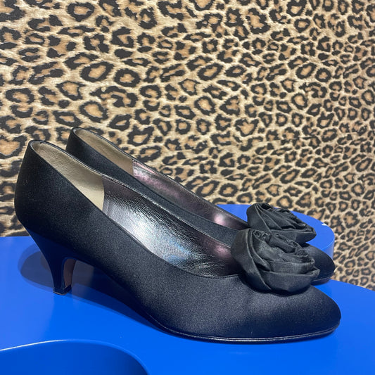 YSL Satin Rose Pumps 7