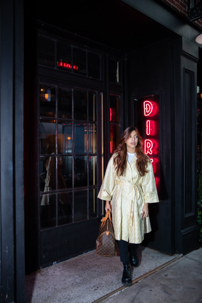 Fendi Monogram Trench Coat