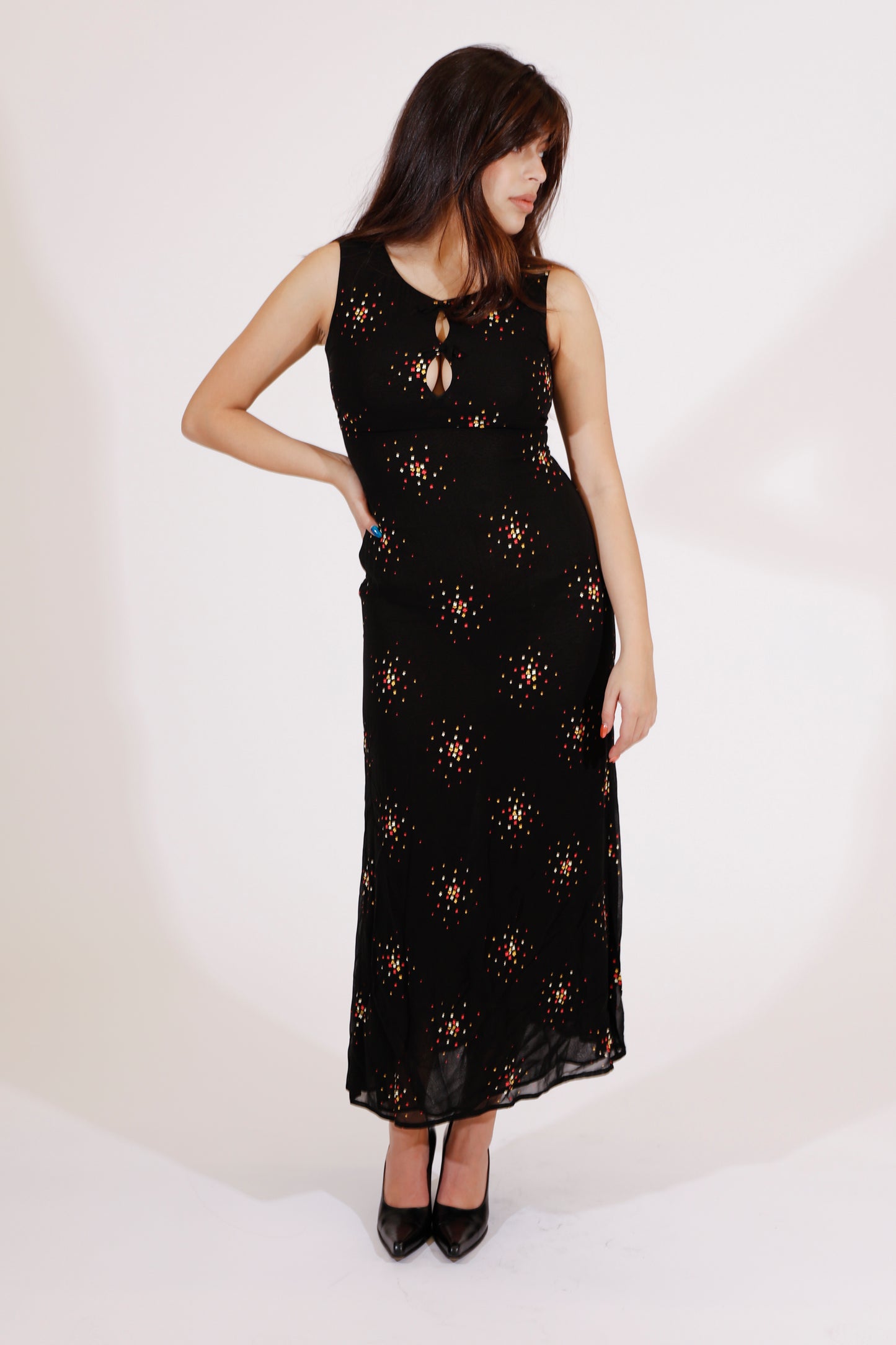 Moschino Cheap and Chic Sheer Evening Gown