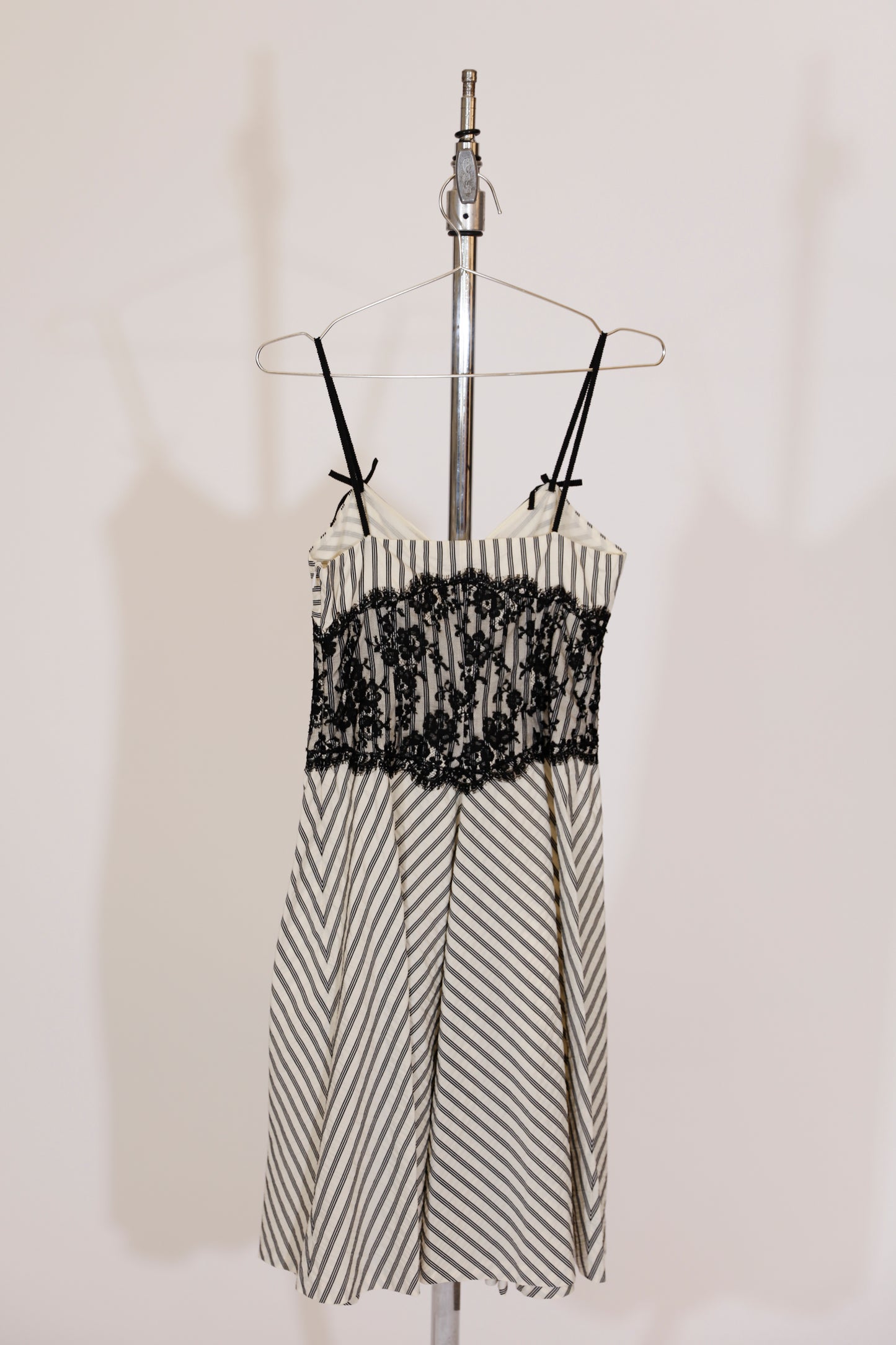 Moschino Cheap and Chic Lace Striped Dress