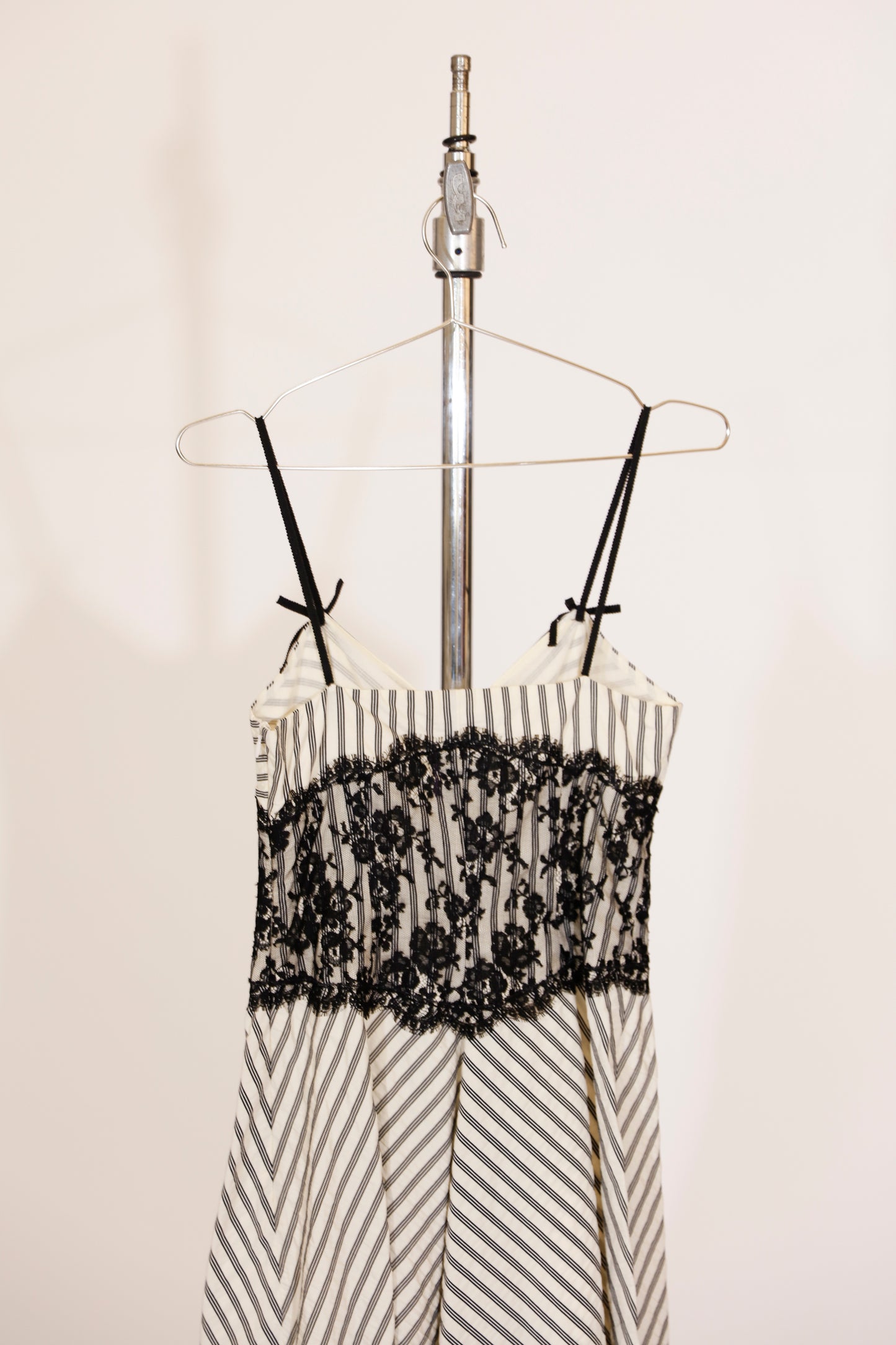 Moschino Cheap and Chic Lace Striped Dress