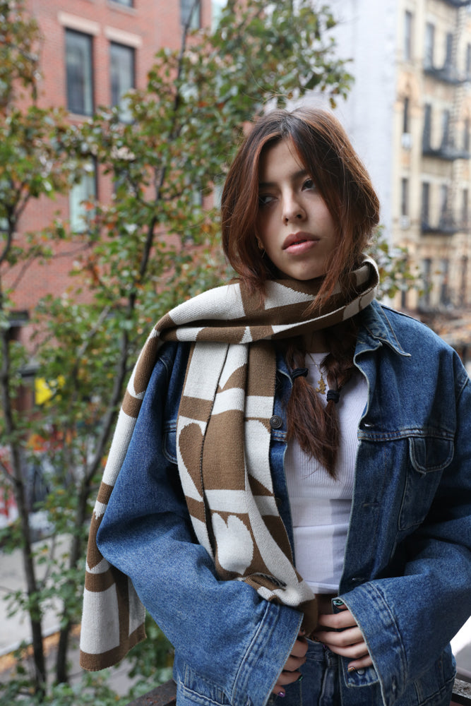 Moschino Heart Scarf