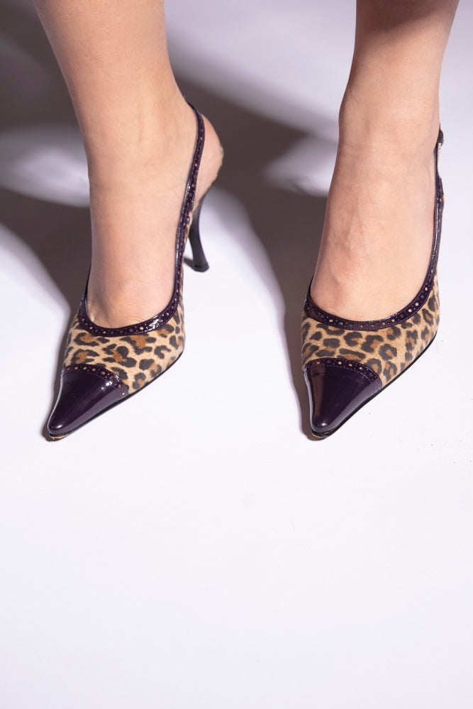 Dolce & Gabbana Cheetah Slingbacks