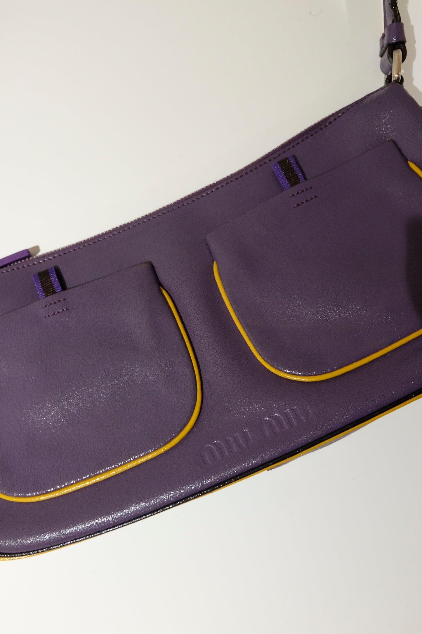 Miu Miu Purple and Yellow Bag