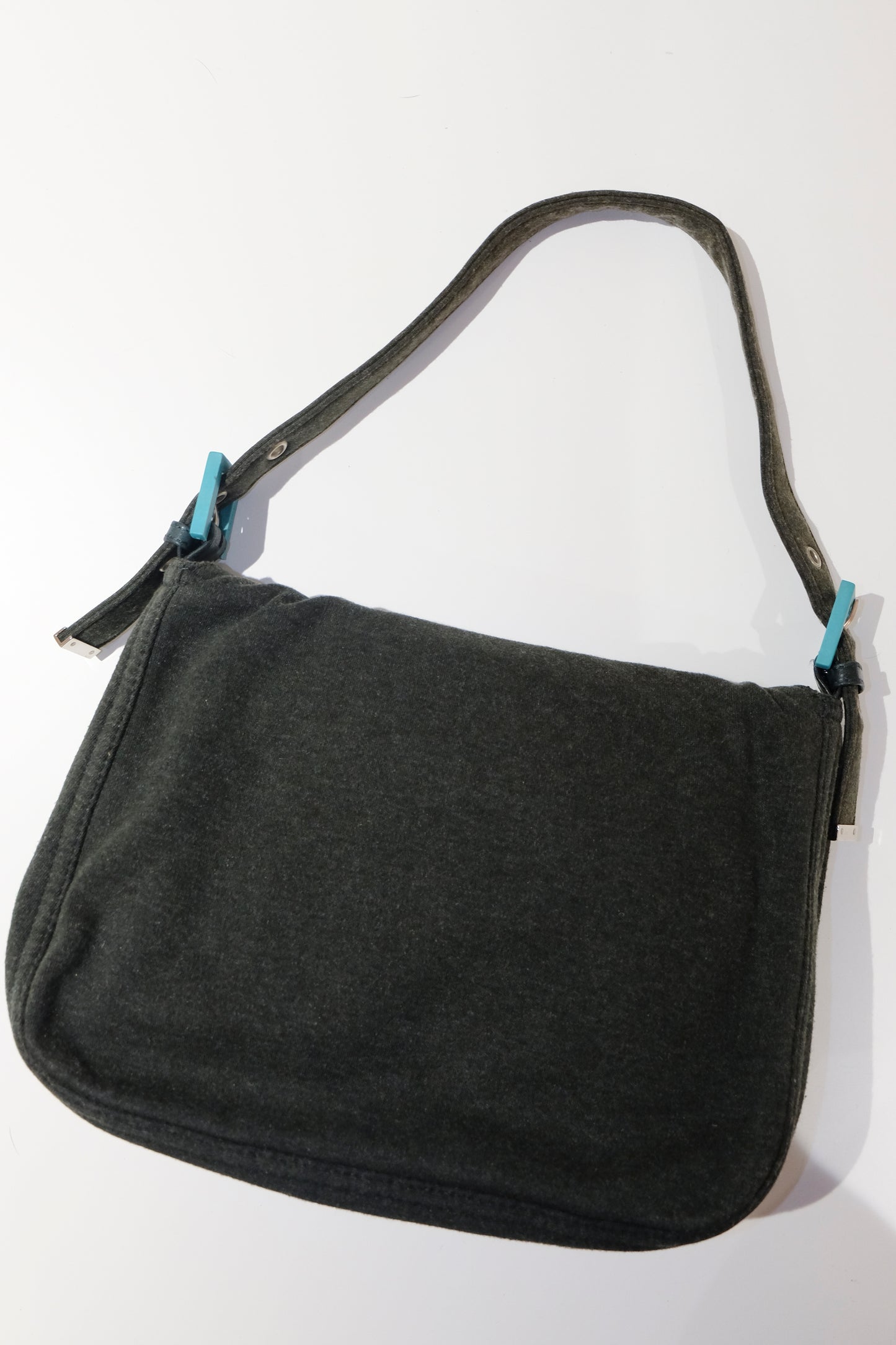 Fendi Jersey Knit Flap Baguette