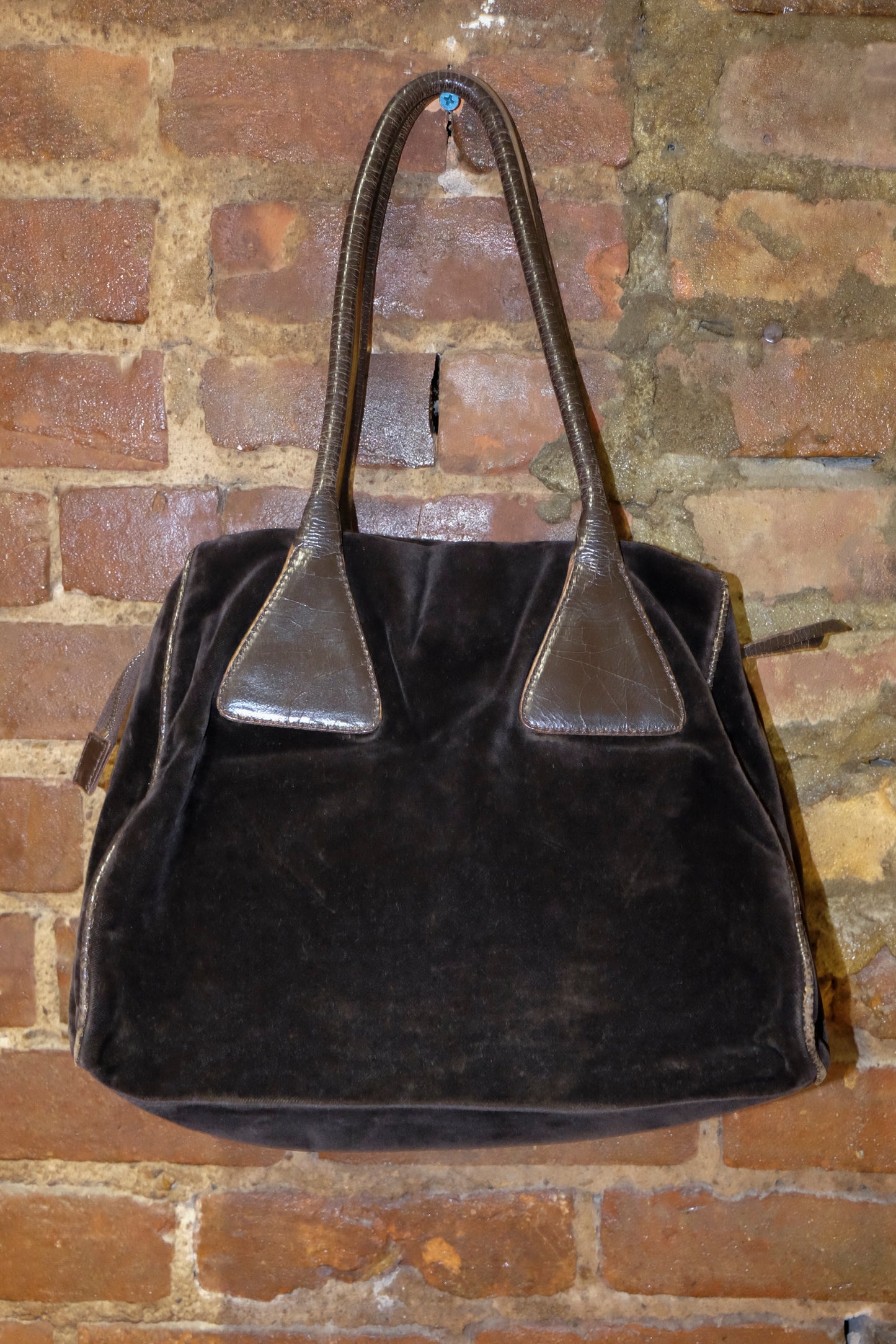 Miu Miu Brown Velvet Bag