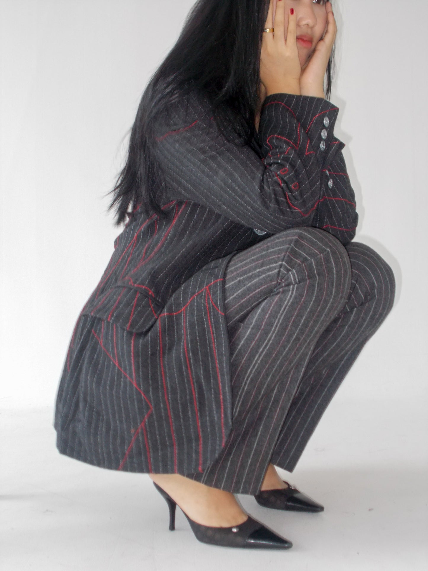 Chanel Brown Logo Mules