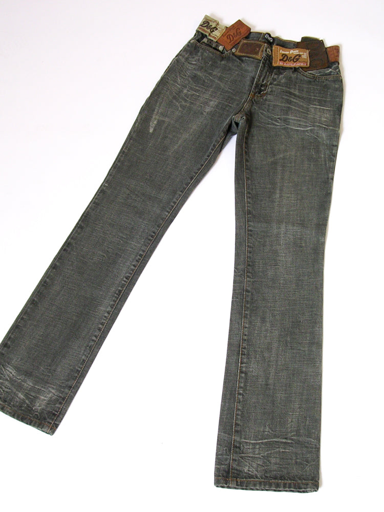 D&G Logo Patch Jeans