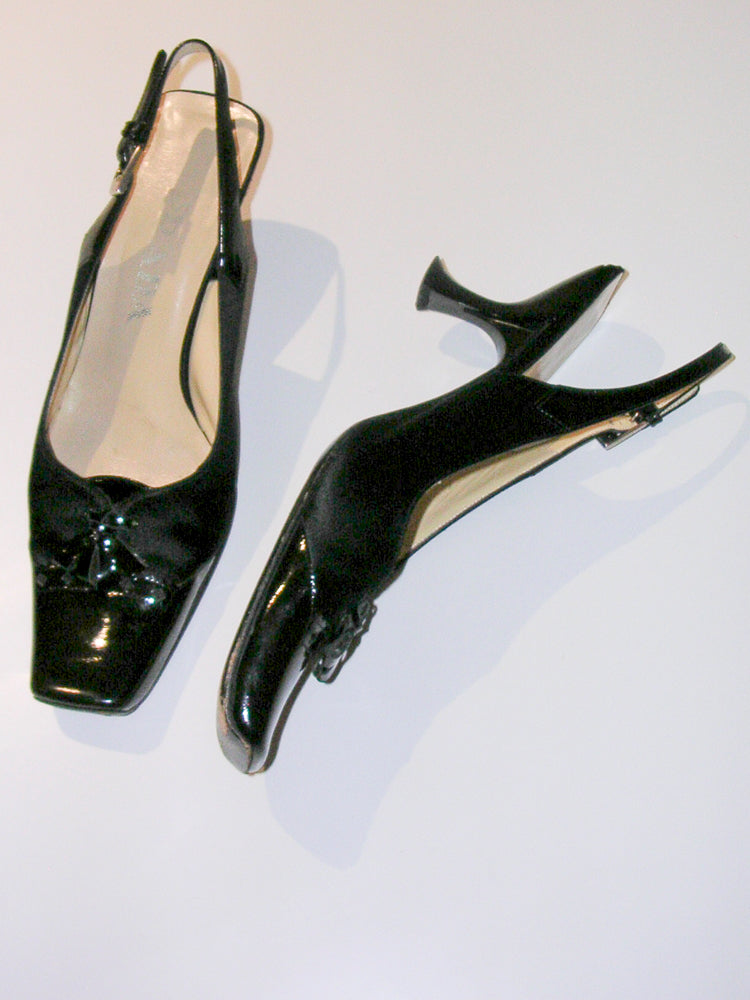 Prada Patent Leather Slingbacks