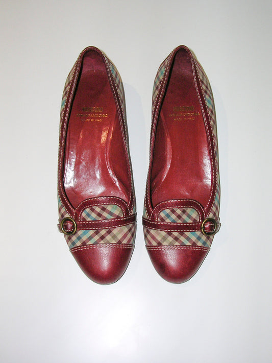 Moschino Cheap & Chic Plaid Flats