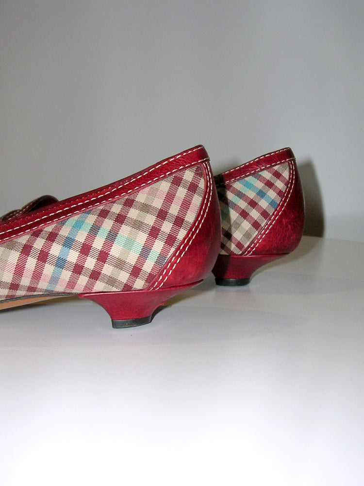 Moschino Cheap & Chic Plaid Flats