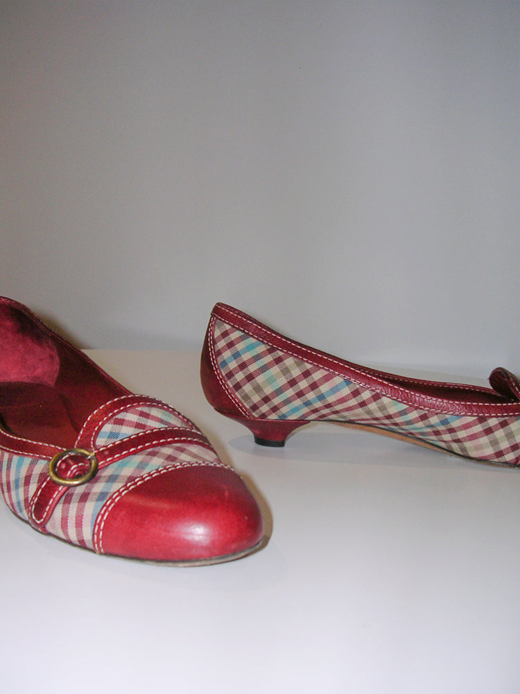 Moschino Cheap & Chic Plaid Flats