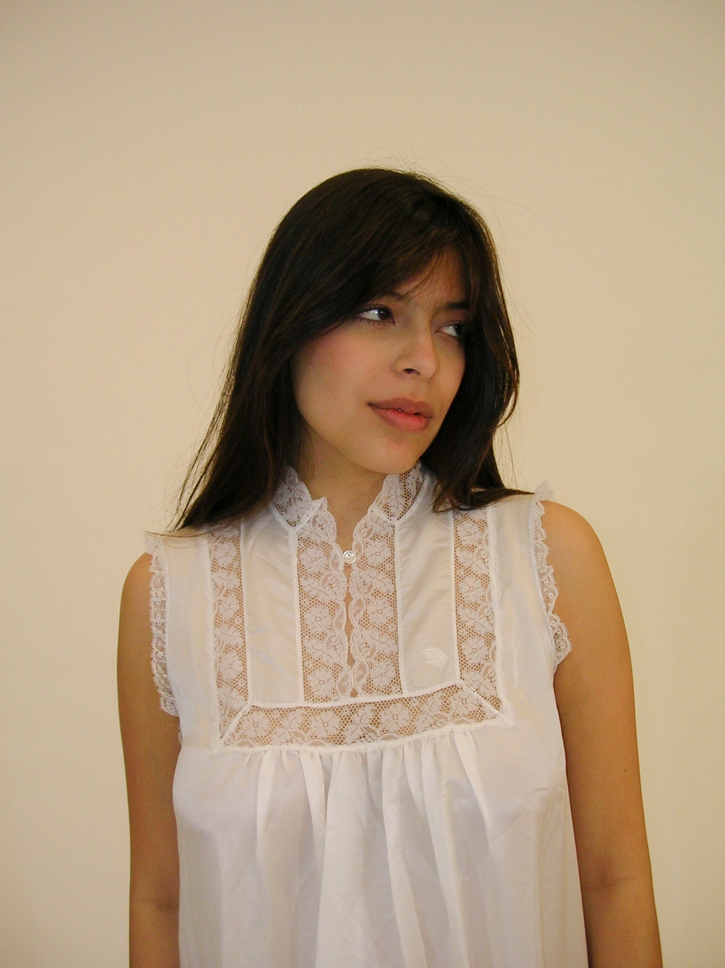 Christian Dior White Lace Nightgown