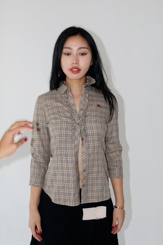 Burberry Ruffle Shirt