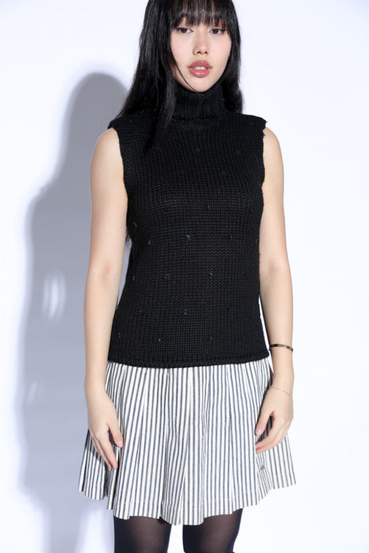 Versace Jeans Sleeveless Turtleneck