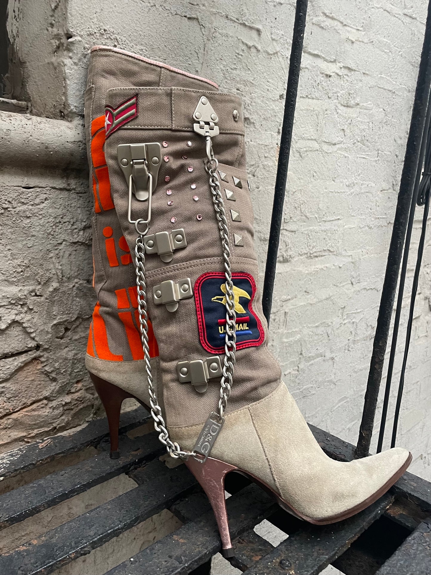 D&G Patch Boots