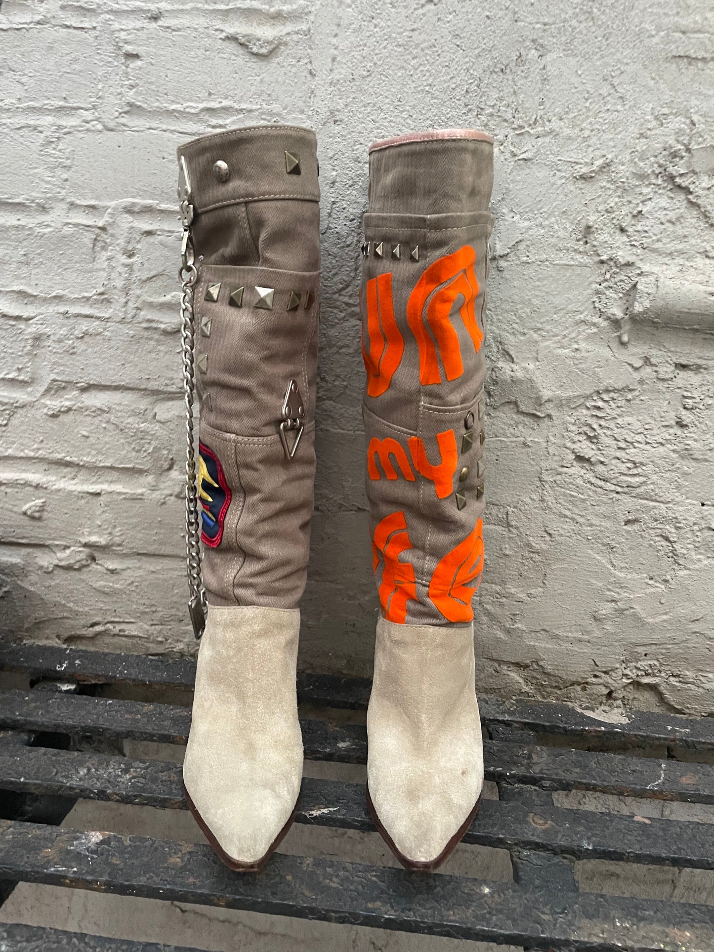 D&G Patch Boots